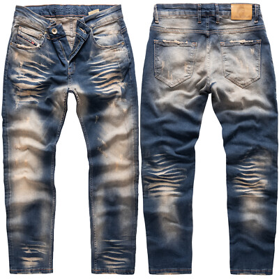 Rock Creek Herren Jeans Hose Regular Fit Herrenjeans Laser-Effekt RC-3102 NEU