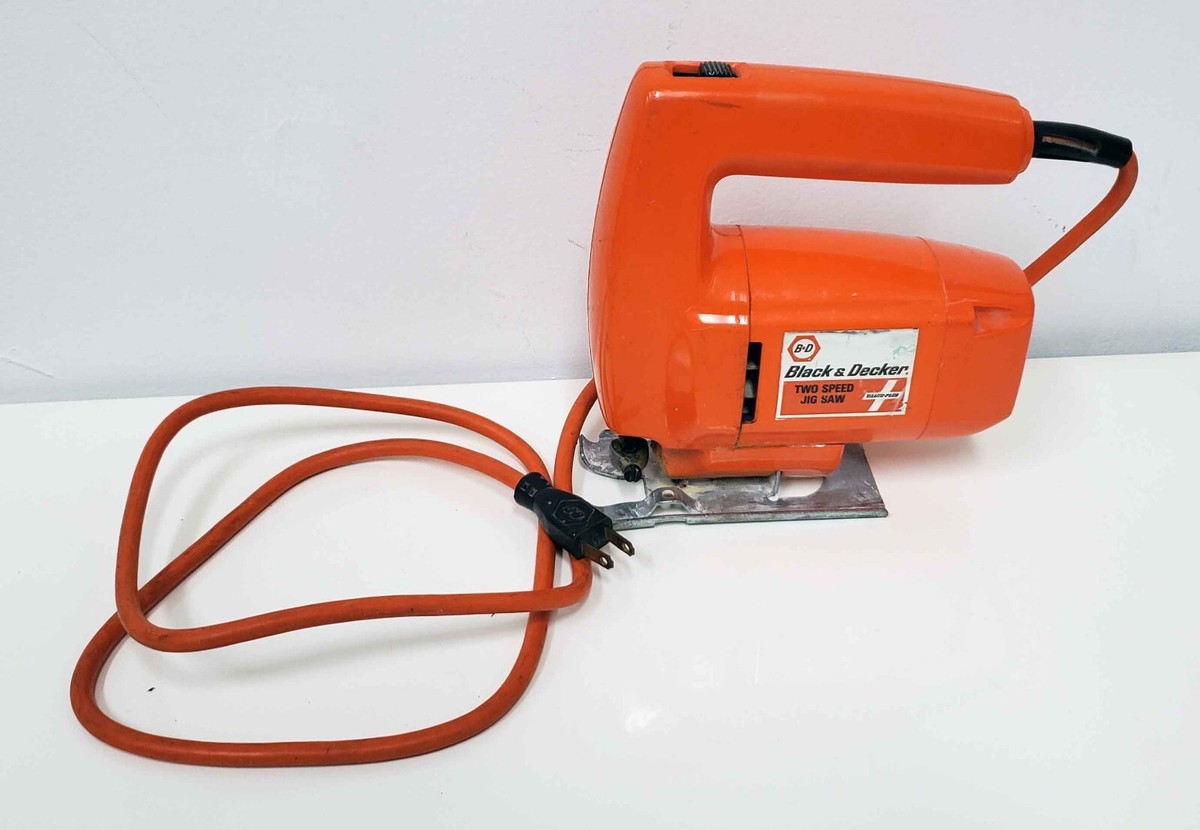 Vintage Black & Decker 7531 2-Speed Jig Saw Kit 120V 3.0 Amp w