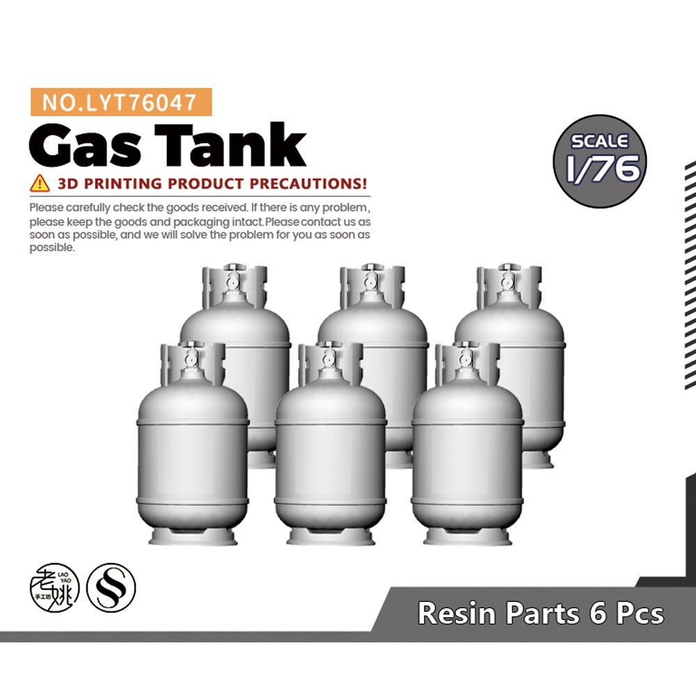 Yao's Studio LYT76047 1/76 Propane Gas Tank For Model Railroads