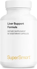 Supersmart Liver Support Formula, Silymarin Milk Thistle, 90 Vegetarian Capsules