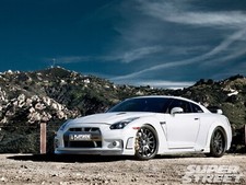 Cars nissan gtr coupe tuning japan Desk Mat Stitched