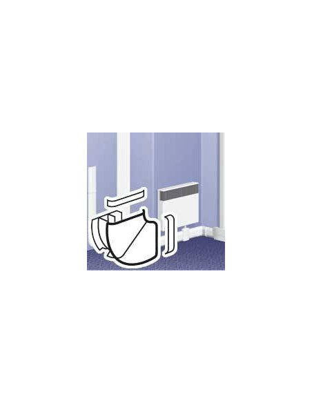 Angle plat variable Legrand DLPlus 80x20mm blanc 0337 pour plinthe