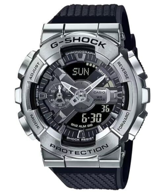 Casio G-SHOCK GM110-1A Analog-Digital Steel Black Strap Watch