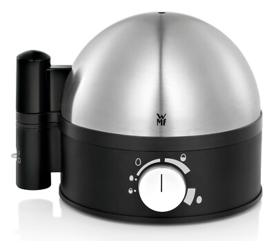 WMF STELIO Eierkocher (7 Eier, 380 W, Edelstahlheizschale) Messbecher mit Eipick