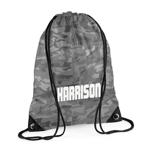 Personalisierter Fitnesssack / Pumpe / Schwimmkordelzug Tasche bedruckt mit Namen - Limette - Bild 10 von 10