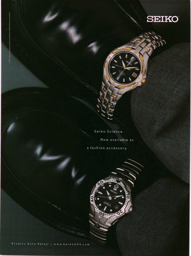2001 VINTAGE PRINT AD - SEIKO WATCH ADSEIKO KINETIC AUTO RELAY ..AD ONLY  | eBay