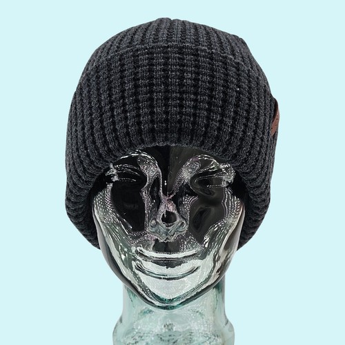Obermeyer Hat Beanie Basalt Big Sur Cuffed Rib Knit Foldover Cuff Minimalist!! - 第 1/6 張圖片