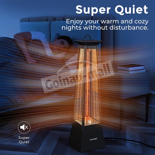 Maxkon 2000W Infrared Electric Heater Home Outdoor Tower Carbon Instant Heating - Picture 6 of 10