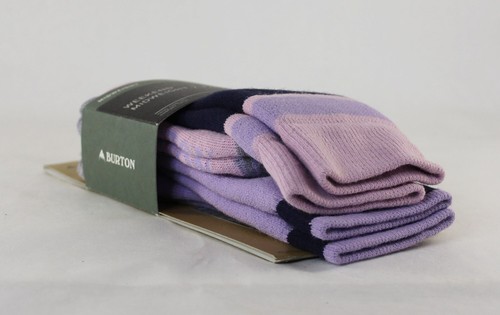 Burton Kid's Weekend Midweight 2-Pack Socks Youth S/M, Orchid Pink Violet New - Picture 2 of 3