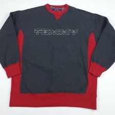 Vintage 90s Tommy Hilfiger Jeans Sweatshirt Rare Sport Spellout Gear Athletic