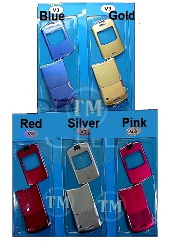 MOTOROLA L6 Razr V3 V3i SLVR L7 Fascia Housing Replacement Front & Back Covers - 第 6/16 張圖片