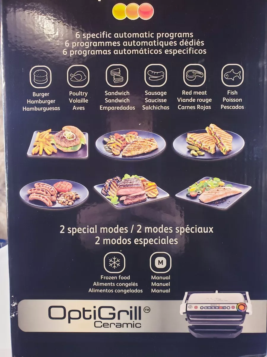  Tefal OptiGrill Kontaktgrill, 6 Programme