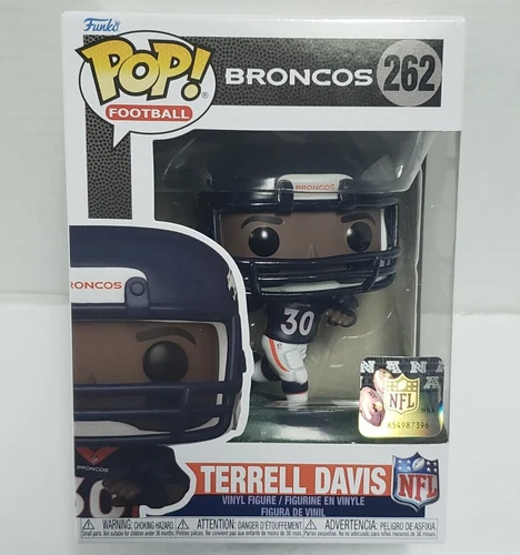 TERRELL DAVIS - Denver Broncos NFL Funko Pop! #262 Collectible Vinyl Figure NEW