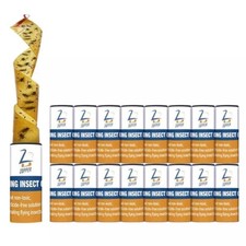 16 STICKY FLY PAPER TRAP INSECT FUIT FLY CATCHER STRIP STRONG GLUE ROLL TAPE