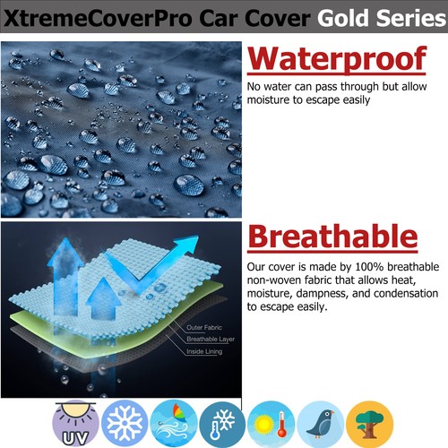 WATERPROOF CAR COVER fits 2002 2003 2004 2005 2006 2007 2008 Nissan Xterra black - Picture 2 of 12
