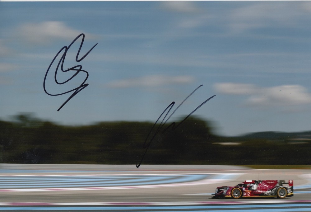 Nick Heidfeld & Nicolas Prost Autographed 12x8 Rebellion Racing Le Mans Photo