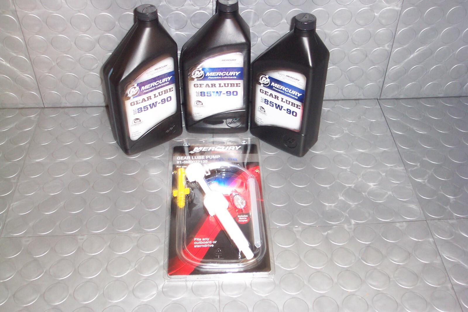 Mercury Racing Gear Lube 85w 90 Lube Pump 3Qts PN 928M0078015 Pump 91