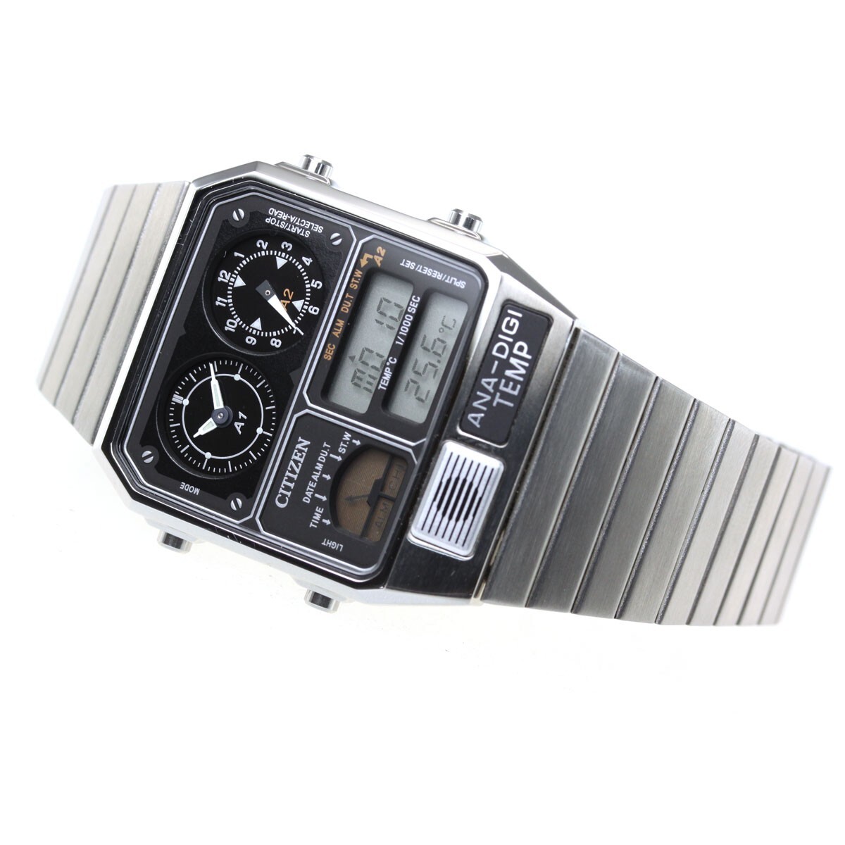 CITIZEN ANA-DIGI TEMP JG2101-78E Silver Analog Digital Men