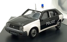 Norev 1/43 Scale 511406 - 1976 Renault 14 GTL Police Car - White/Black