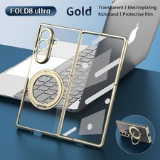 Magnetic Clear Stand Case with Screen Glass For Samsung Galaxy Z Fold8 Ultra/7/6