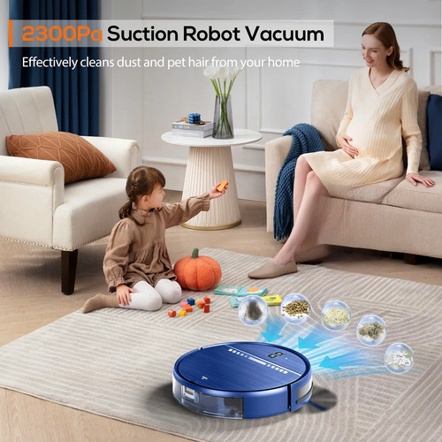 Robot Vacuum and Mop Combo, 2-in-1 WiFi/App, Self-Charging, Pet Hair/Carpet - Picture 31 of 36