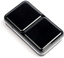 Travel Artist Empty Watercolor Tins Palette Paint Case with 12pcs Half Pans