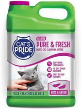 Cat's Pride Premium Lightweight Clumping Cat Litter, Pure  Fresh, 10 lb Jug