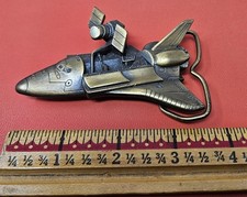 Nasa Space Shuttle Columbia Vintage 1982 Buckle Connection Belt Buckle