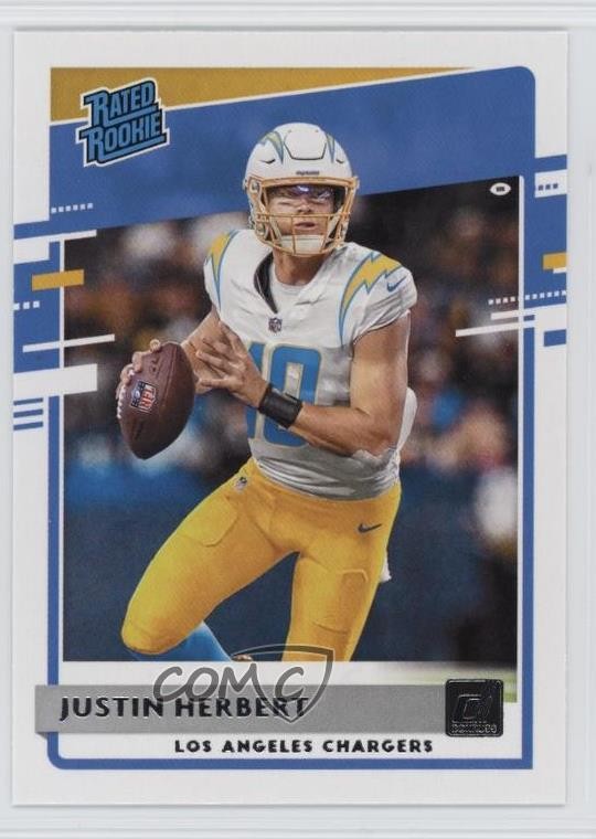 2020 Panini Donruss Rated Rookie Justin Herbert #303 06e0