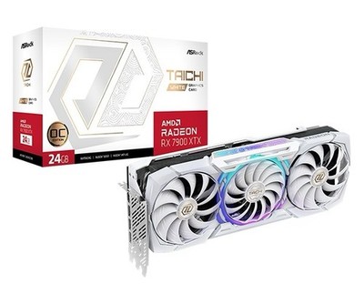 AMD Radeon RX 7900 XTX 24GB GDDR6 Graphics Card, Taichi White, FOR