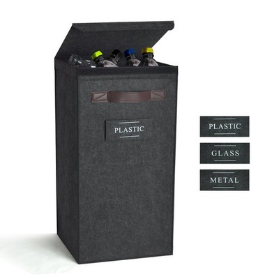 Recycling Bin for Kitchen 13 Gallon, Indoor Recycle Bin with Lid, 50L Recycle...