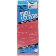 Permanent Adhesive Vinyl Letters 6 94/Pkg Red
