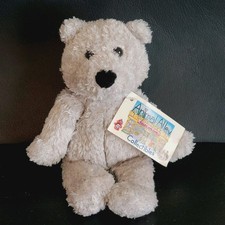 2000 Commonwealth Grey Teddy Bear Plush Stuffed Animal Small Mini 6" Gray