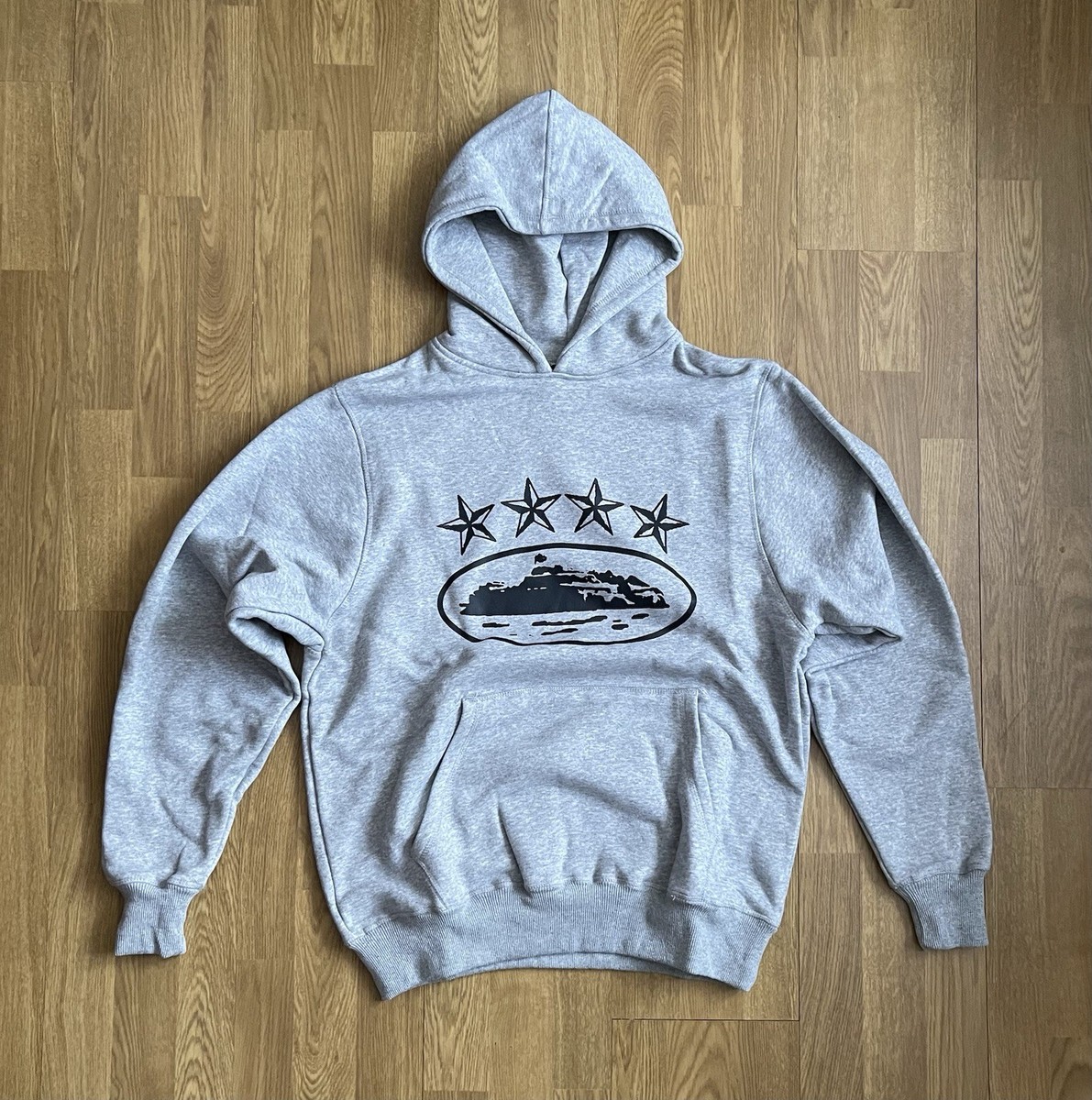 Corteiz 4STARZ ALCATRAZ Rare Grey Tracksuit - SMALL | Free