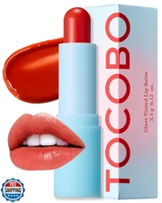 TOCOBO Glass Tinted Lip Balm 013 Tangerine Red 0.67 oz /19g | Glow Moisturizi