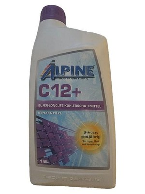Alpine C12+ Super-Longlife Kühlerschutzmittel Konzentrat 1,5L Lila