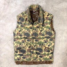 Vintage White Stag Foxfire Camo Puffer Vest Mens Duck Hunter Camouflage Ripstop