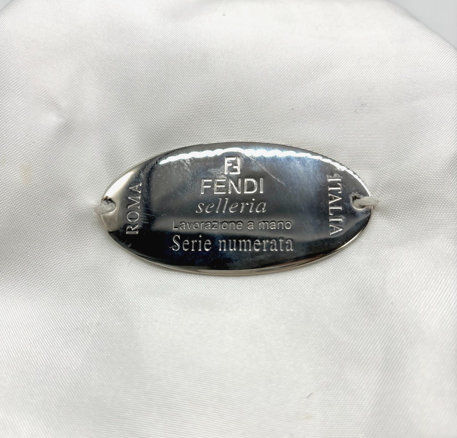 FENDI Shoulder Bag Hand Bag Selleria Leather FF Authentic thumbnail 6