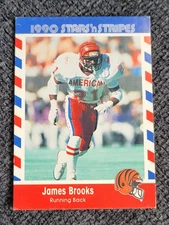 JAMES BROOKS - 1990 Asher Candy Stars 'n Stripes #5  **NM/MT** FREE SHIP/ RETURN