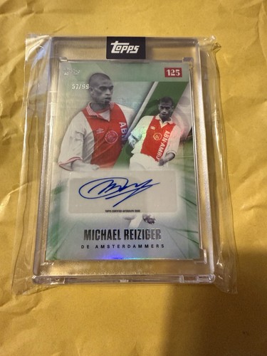 Michael Reiziger Topps DE AMSTERDAMMERS 125th Anniversary Set 57/99 Signed