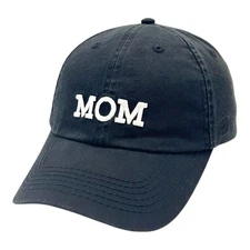 MOM MILF Hat Cap Strapback Black Embroidered Funny Novelty Open Road Adjustable