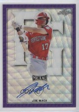2020 Leaf Perfect Game All-American Classic Purple Wave 4/8 Joe Mack Auto nd3