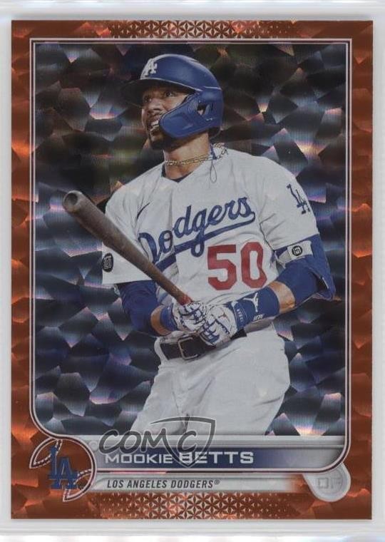 2022 Topps Series 1 Orange Foil 228/299 Mookie Betts #50 11ym
