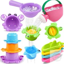 10 Pcs Bath Toys for Kids Ages 1-3, Bathtub  Pool Water Toys for Toddlers 1-3