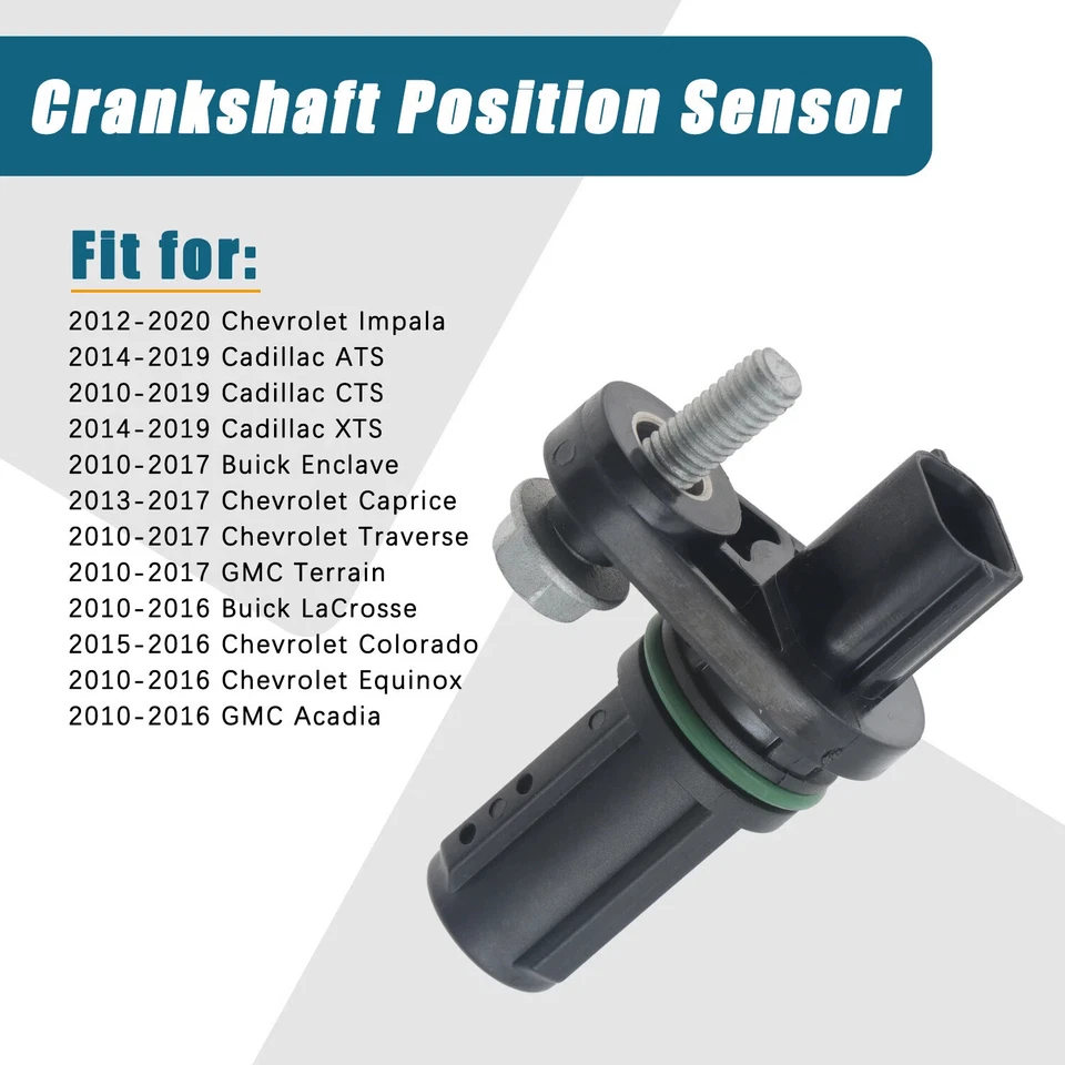 Crankshaft Position Sensor for Buick Cadillac Chevrolet Traverse GMC 3.2L 3.6L Foto 3 de 4