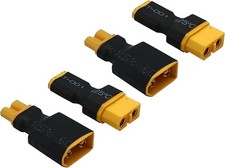 2 Pairs XT30 to XT60 Plug RC Male Female Connector Adapter for FPV Drone...