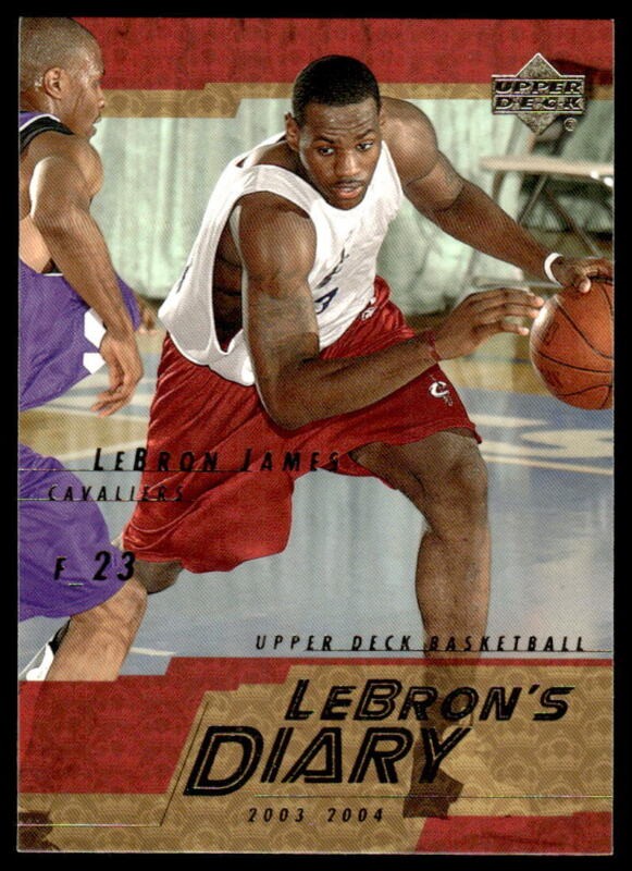 2003 UPPER DECK LEBRON JAMES LJ6 MINT LEBRON'S DIARY RC CLEVELAND CAVALIERS
