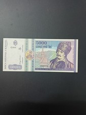 Romania banknote 5000 lei 1992 UNC