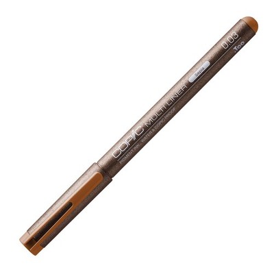 Multiliner Pen 0.03 mm Sepia 1 Count Art Drawing Sketching Fine Liner Tool