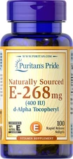 Puritan's Pride Vitamin E 400 IU 100% Natural - 100 Softgels